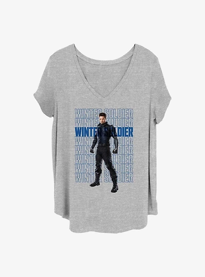 Marvel The Falcon and the Winter Soldier Bucky Girls T-Shirt Plus Size