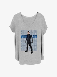 Marvel The Falcon and the Winter Soldier Bucky Girls T-Shirt Plus Size