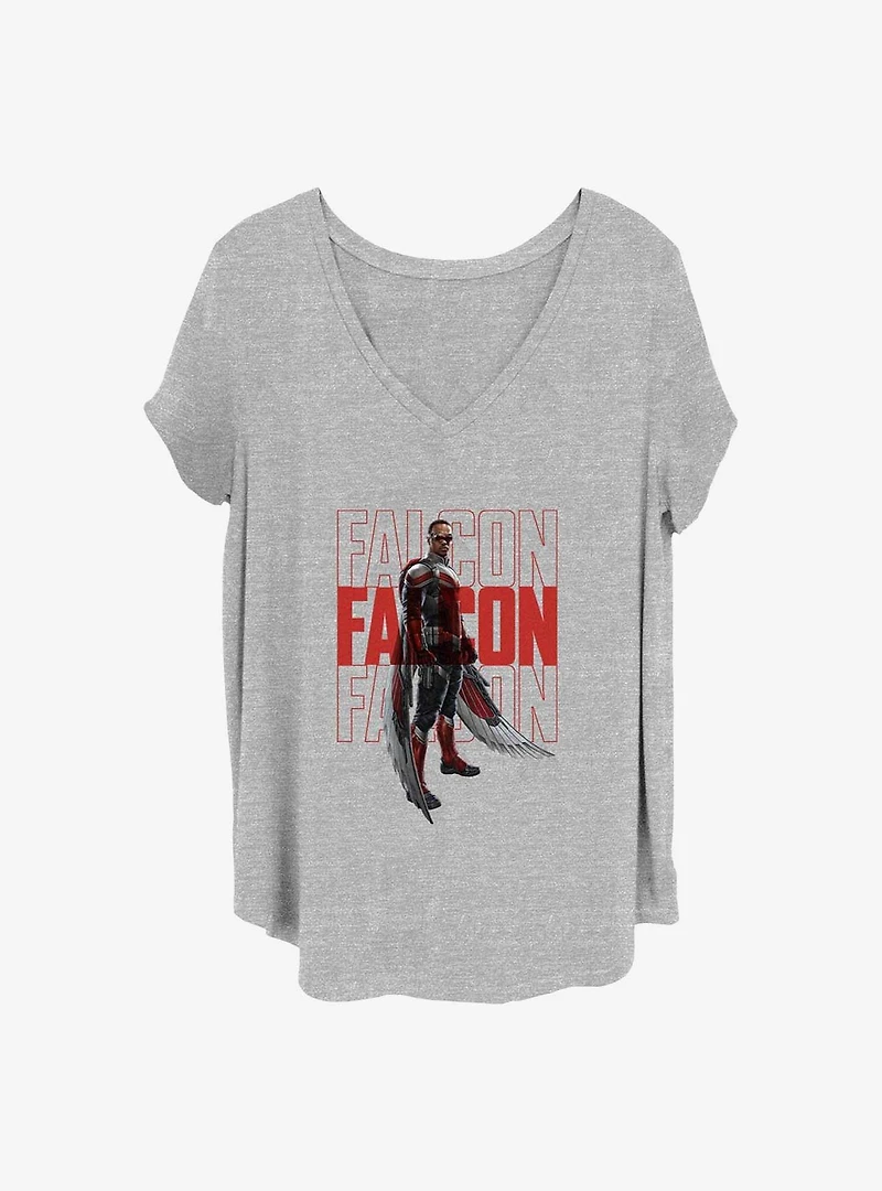 Marvel the Falcon and Winter Soldier Girls T-Shirt Plus