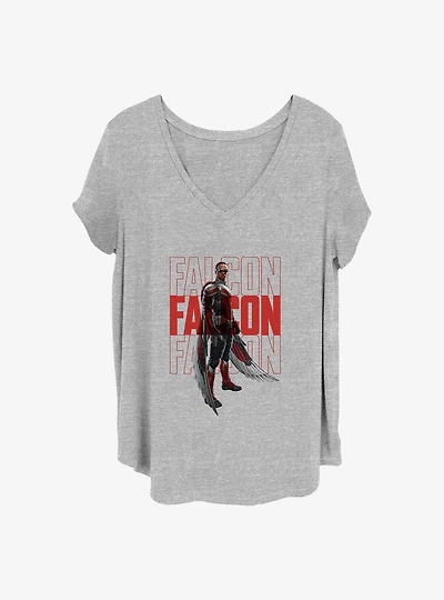 Marvel the Falcon and Winter Soldier Girls T-Shirt Plus