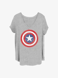 Marvel Captain America Classic Girls T-Shirt Plus
