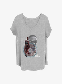 Marvel The Falcon and the Winter Soldier Falcon Hero Girls T-Shirt Plus Size