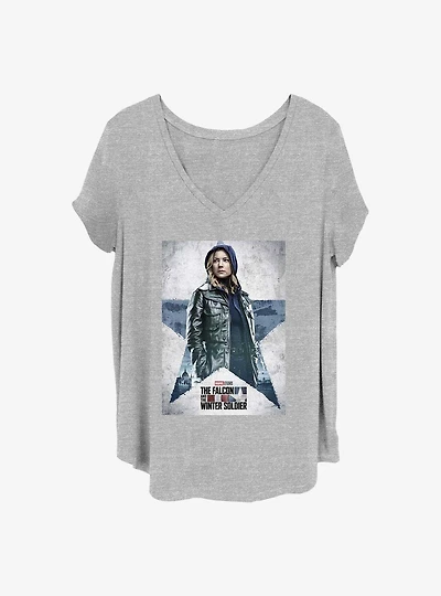 Marvel The Falcon and the Winter Soldier Carter Poster Girls T-Shirt Plus Size