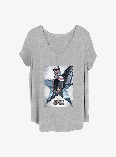 Marvel The Falcon and the Winter Soldier Falcon Poster Girls T-Shirt Plus Size