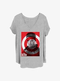 Marvel The Falcon and the Winter Soldier Winter Shield Girls T-Shirt Plus Size