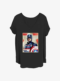 Marvel the Falcon and Winter Soldier Inspired By Cap Girls T-Shirt Plus