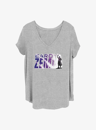 Marvel The Falcon and the Winter Soldier Baron Zemo Girls T-Shirt Plus Size