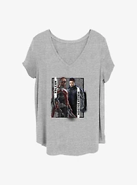 Marvel The Falcon and the Winter Soldier New Team Girls T-Shirt Plus Size