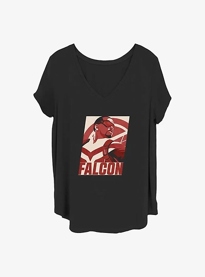 Marvel the Falcon and Winter Soldier Poster Girls T-Shirt Plus