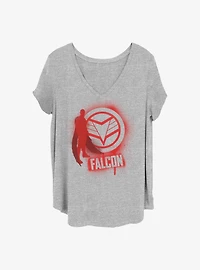 Marvel The Falcon and the Winter Soldier Falcon Spray Paint Girls T-Shirt Plus Size