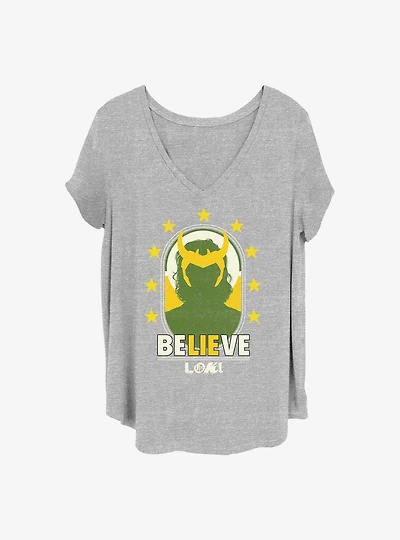 Marvel Loki Green And Gold Girls T-Shirt Plus Size