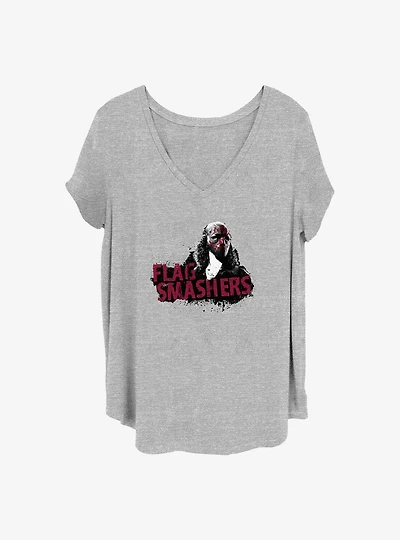 Marvel The Falcon and the Winter Soldier Flag Smashers Girls T-Shirt Plus Size
