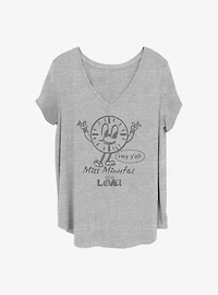 Marvel Loki Hey Miss Minutes Girls T-Shirt Plus Size
