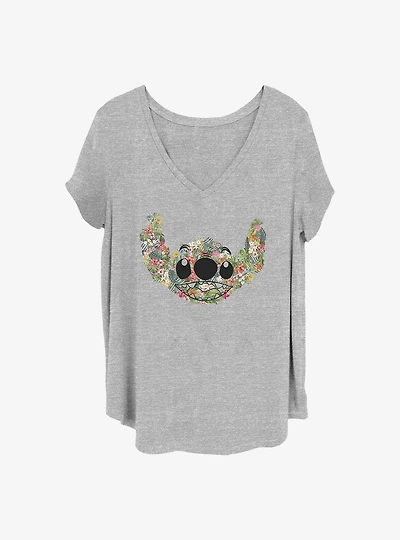 Disney Lilo & Stitch Flower Boy Girls T-Shirt Plus