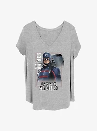 Marvel the Falcon and Winter Soldier Walker Hero Girls T-Shirt Plus