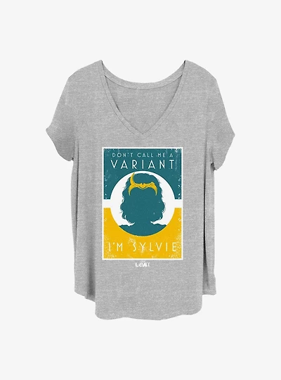 Marvel Loki I'm Sylvie Girls T-Shirt Plus