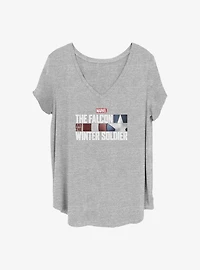 Marvel The Falcon and the Winter Soldier Logo Girls T-Shirt Plus Size