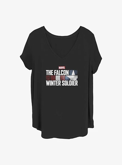 Marvel the Falcon and Winter Soldier Logo Girls T-Shirt Plus