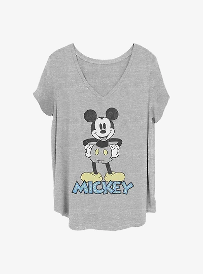 Disney Mickey Mouse 90S Mickey Girls T-Shirt Plus Size