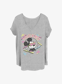 Disney Mickey Mouse 90S Mickey Girls T-Shirt Plus Size