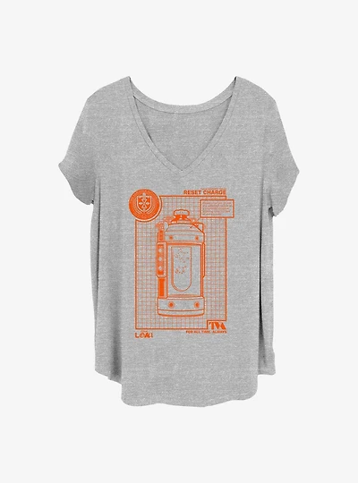 Marvel Loki Reset Charge Girls T-Shirt Plus Size