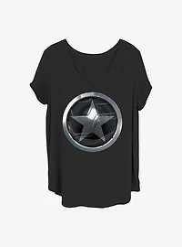 Marvel the Falcon and Winter Soldier Logo Girls T-Shirt Plus