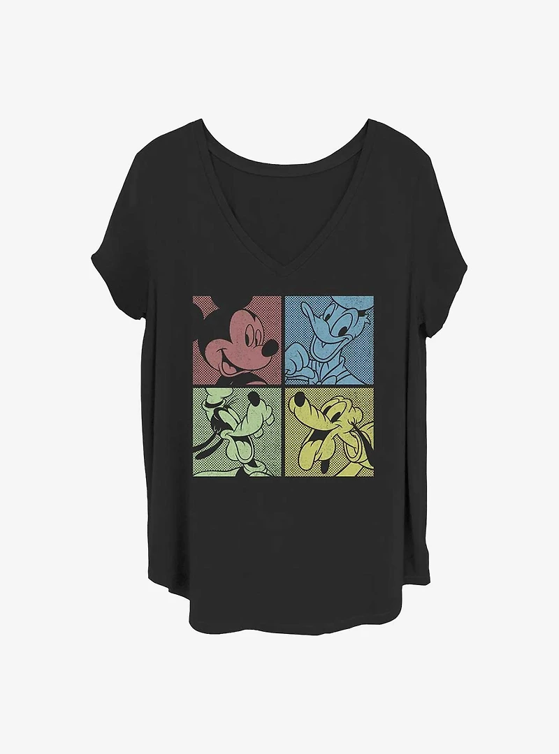 Disney Mickey Mouse Fab Four Girls T-Shirt Plus