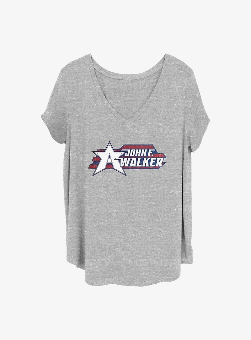 Marvel the Falcon and Winter Soldier Walker Logo Girls T-Shirt Plus