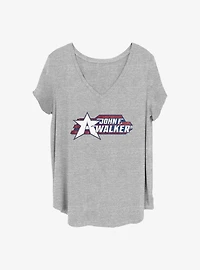 Marvel the Falcon and Winter Soldier Walker Logo Girls T-Shirt Plus