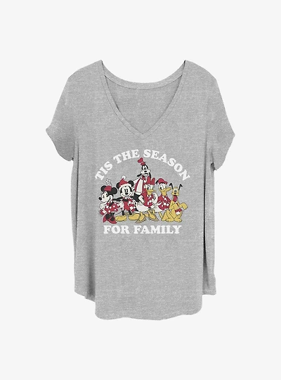 Disney Mickey Mouse Family Season Girls T-Shirt Plus