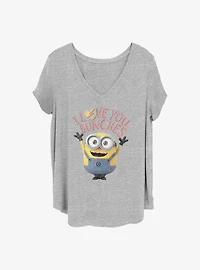 Minions Love You Bunches Girls T-Shirt Plus