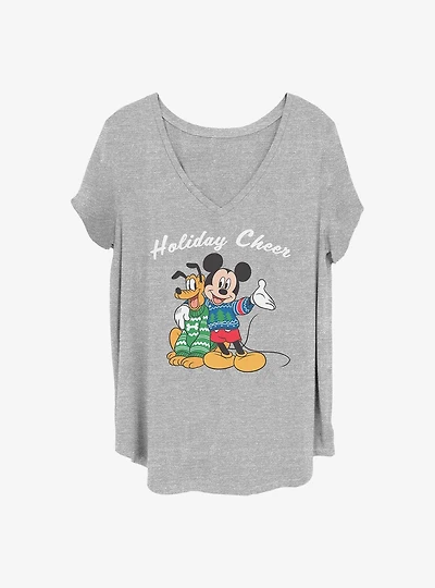 Disney Mickey Mouse Holiday Cheer Girls T-Shirt Plus Size