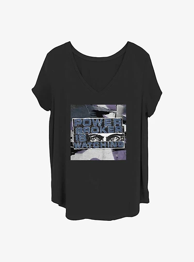 Marvel the Falcon and Winter Soldier Watching Girls T-Shirt Plus