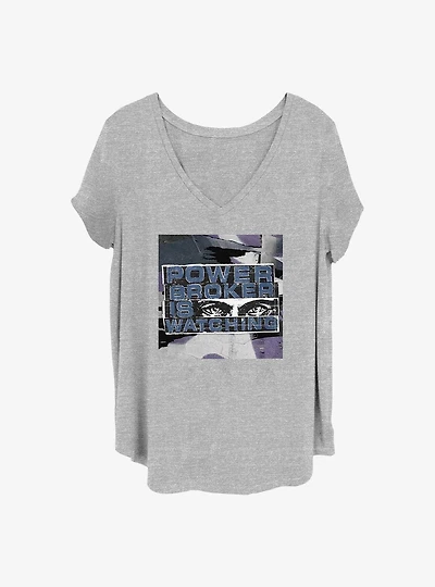 Marvel the Falcon and Winter Soldier Watching Girls T-Shirt Plus