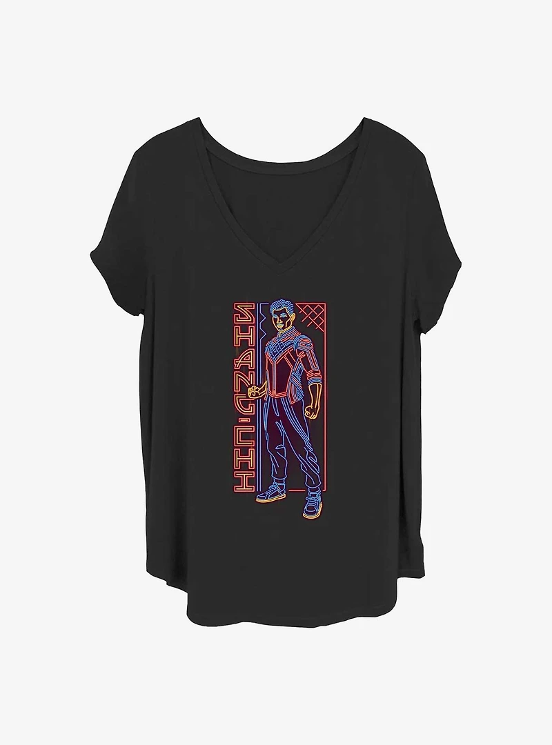 Marvel Shang-Chi and the Legend of Ten Rings Neon Chi Girls T-Shirt Plus