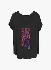 Marvel Shang-Chi and the Legend of Ten Rings Neon Chi Girls T-Shirt Plus