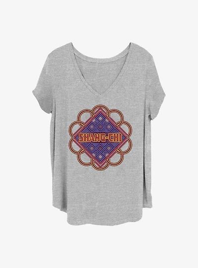 Marvel Shang-Chi and the Legend of the Ten Rings Neon Logo Rings Girls T-Shirt Plus Size