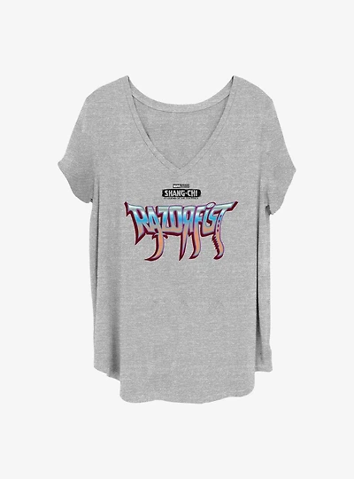 Marvel Shang-Chi and the Legend of Ten Rings Razorfist Logo Girls T-Shirt Plus