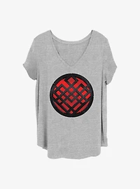 Marvel Shang-Chi and the Legend of the Ten Rings Rendered Symbol Girls T-Shirt Plus Size