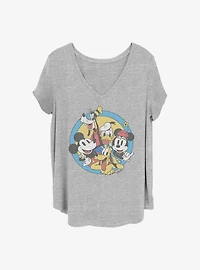 Disney Mickey Mouse Original Buddies Girls T-Shirt Plus