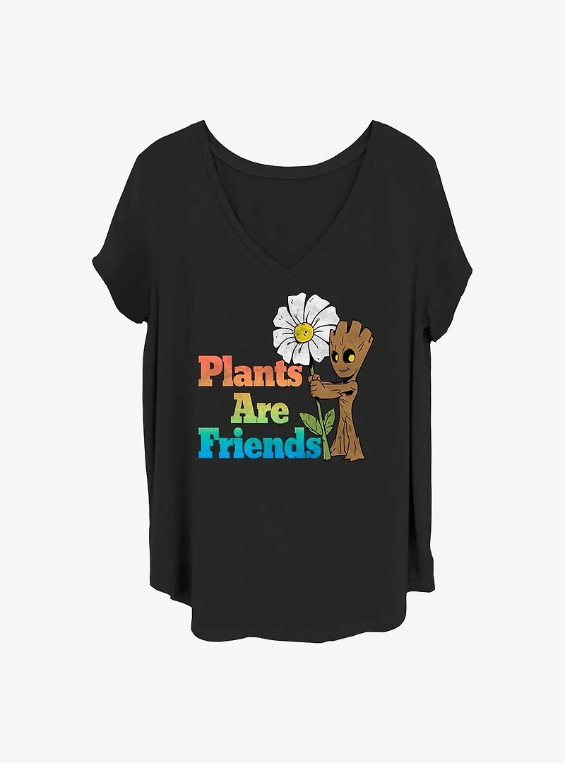 Marvel Guardians of the Galaxy Groot Plants Are Friends Girls T-Shirt Plus