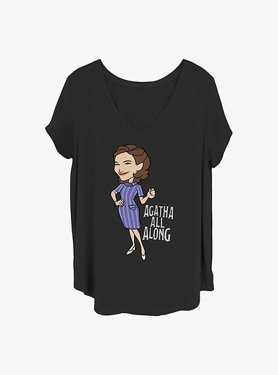 Marvel WandaVision Agatha All Along Girls T-Shirt Plus