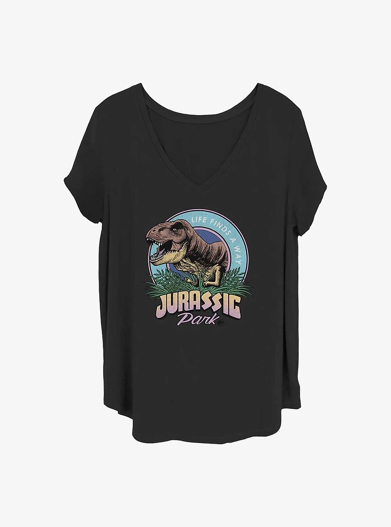 Jurassic Park T Rex Girls T-Shirt Plus