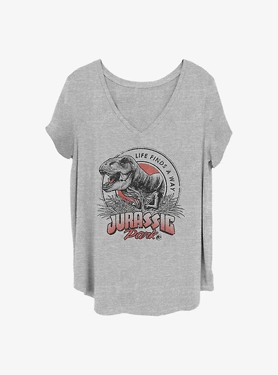 Jurassic Park T Rex Girls T-Shirt Plus