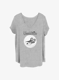 Marvel WandaVision Flying Cartoon Girls T-Shirt Plus Size