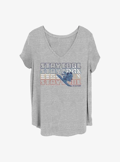 Disney Mickey Mouse Ski Girls T-Shirt Plus