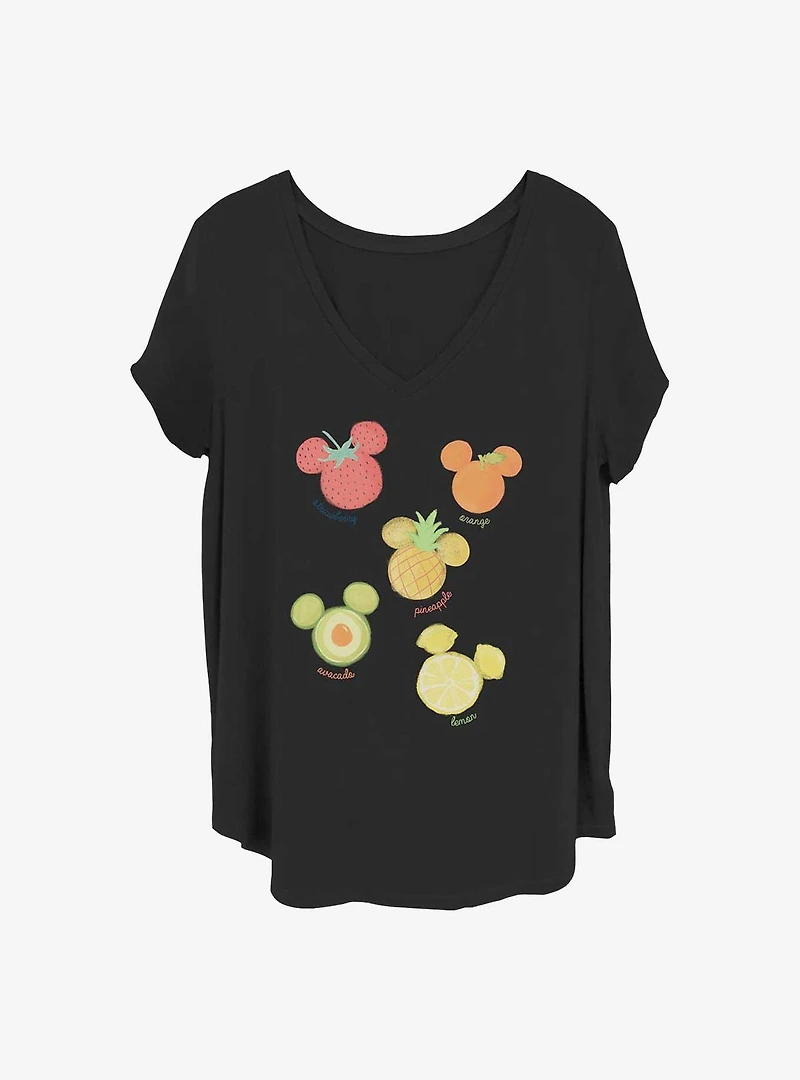 Disney Mickey Mouse Assorted Fruit Girls T-Shirt Plus