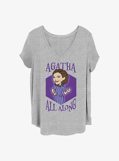 Marvel WandaVision It Was Agatha Girls T-Shirt Plus