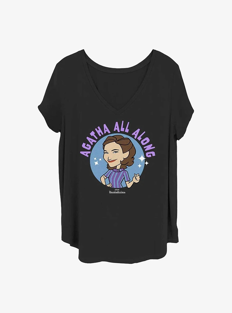 Marvel WandaVision It Was Agatha Girls T-Shirt Plus