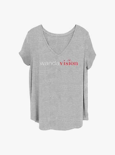 Marvel WandaVision Modern Logo Girls T-Shirt Plus Size